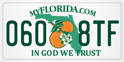 FL license plate 0608TF