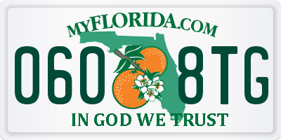 FL license plate 0608TG