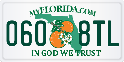 FL license plate 0608TL
