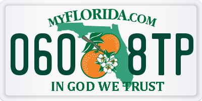 FL license plate 0608TP
