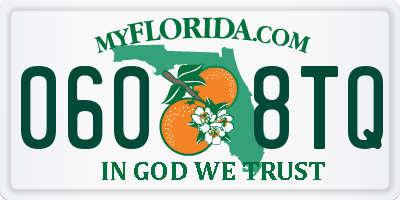 FL license plate 0608TQ