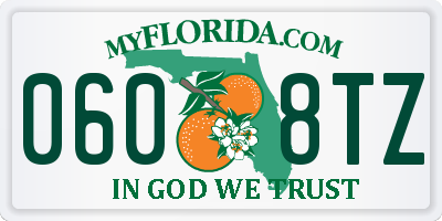 FL license plate 0608TZ
