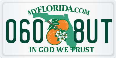 FL license plate 0608UT