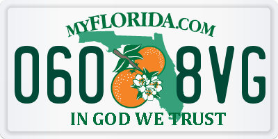 FL license plate 0608VG