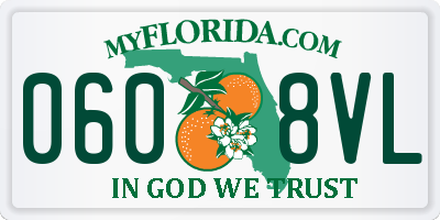 FL license plate 0608VL