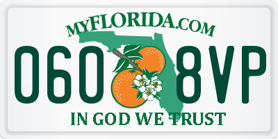 FL license plate 0608VP