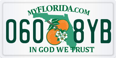 FL license plate 0608YB