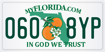 FL license plate 0608YP