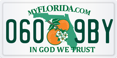 FL license plate 0609BY