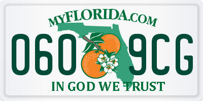 FL license plate 0609CG