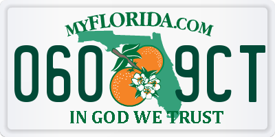 FL license plate 0609CT