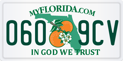 FL license plate 0609CV
