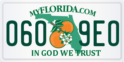 FL license plate 0609EO