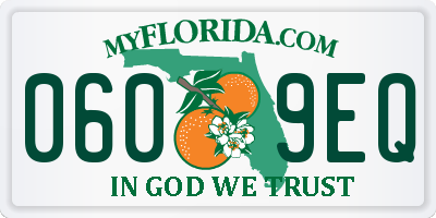 FL license plate 0609EQ