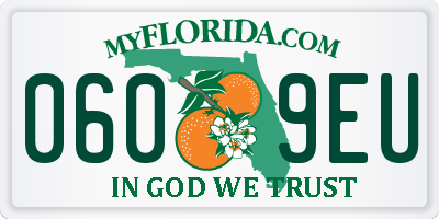 FL license plate 0609EU