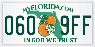 FL license plate 0609FF