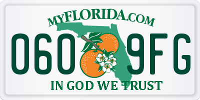 FL license plate 0609FG