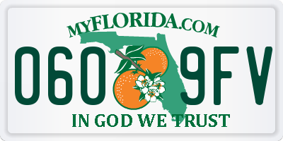 FL license plate 0609FV