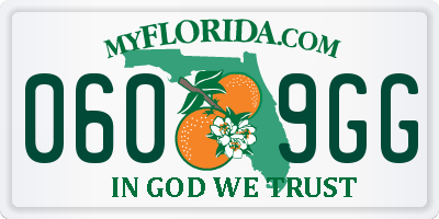 FL license plate 0609GG