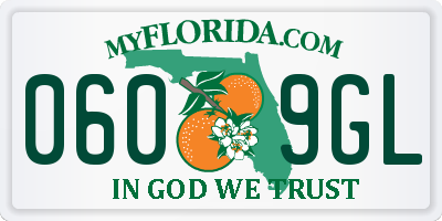 FL license plate 0609GL