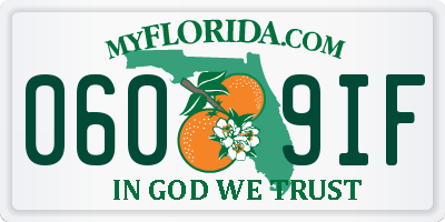 FL license plate 0609IF