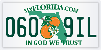 FL license plate 0609IL