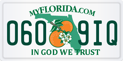 FL license plate 0609IQ