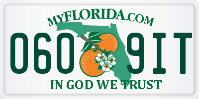 FL license plate 0609IT