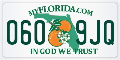 FL license plate 0609JQ