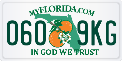 FL license plate 0609KG