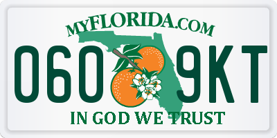 FL license plate 0609KT