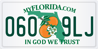 FL license plate 0609LJ