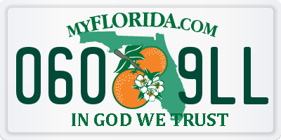 FL license plate 0609LL