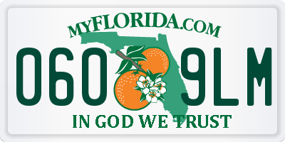 FL license plate 0609LM