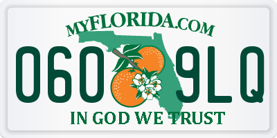 FL license plate 0609LQ