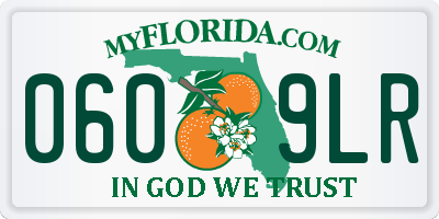 FL license plate 0609LR