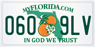 FL license plate 0609LV