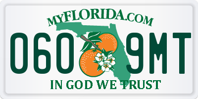 FL license plate 0609MT