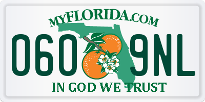 FL license plate 0609NL
