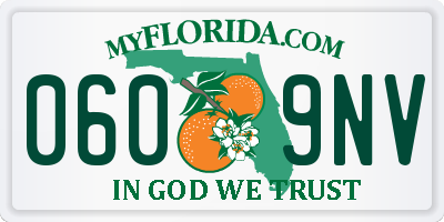 FL license plate 0609NV