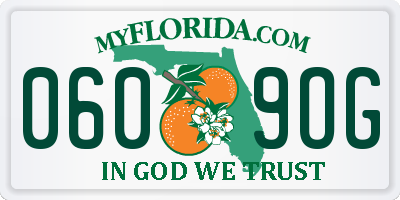 FL license plate 0609OG