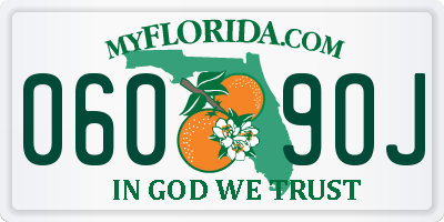 FL license plate 0609OJ