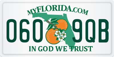 FL license plate 0609QB