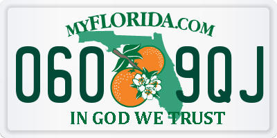 FL license plate 0609QJ