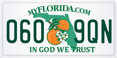 FL license plate 0609QN