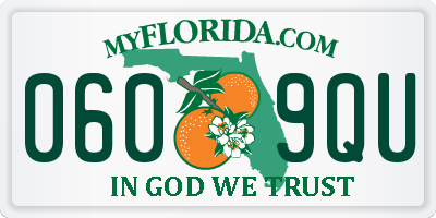FL license plate 0609QU