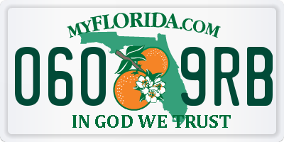 FL license plate 0609RB