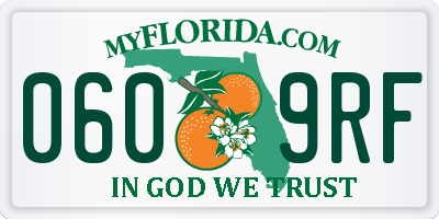 FL license plate 0609RF