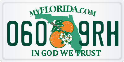 FL license plate 0609RH