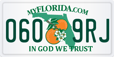 FL license plate 0609RJ